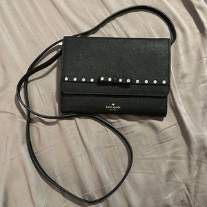 NWT Kate Spade Laurel Way Jeweled in black